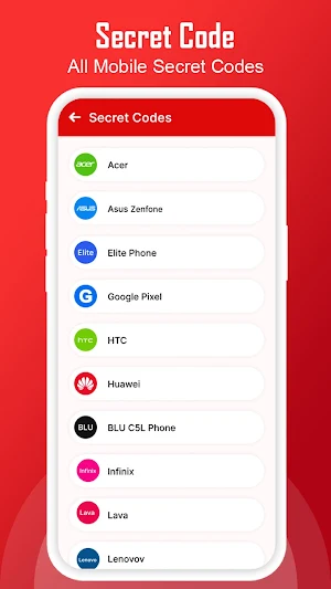 Secret codes: Hack for android Screenshot 3