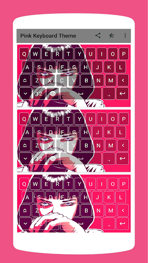 Aesthetic Pink Keyboard Theme Screenshot 1