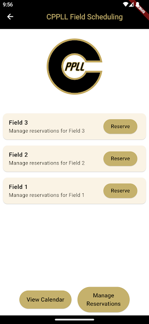 CPPLL - Field Scheduler Screenshot 2