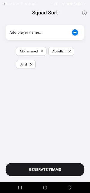 Squad Sort Screenshot 2