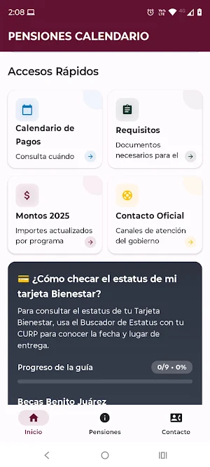 Bienestar Calendario de Pagos Screenshot 2