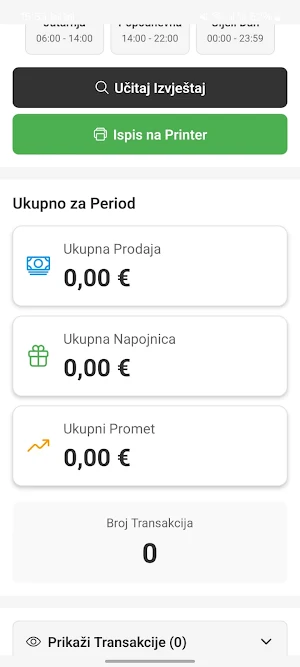 FORA - POS Report Screenshot 3