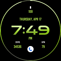 Green Gradient Watch Face