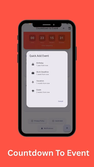 Countdown To Event Screenshot 3