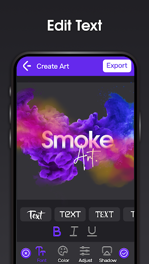 Smoke Effect Name Art Maker Screenshot 1