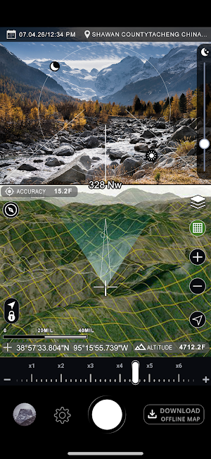 Compass Camera Offline MGRS Screenshot 1