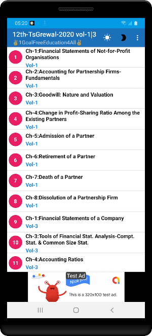 Account Class-12 Solution TS Grewal Vol-1 & 3 2020 Screenshot 3