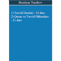 Təcvid, Quran, Ərəb Əlifbası Dərsləri B. Turabov