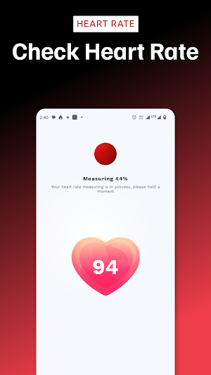 HeartRate Monitor & BP Tracker Screenshot 1