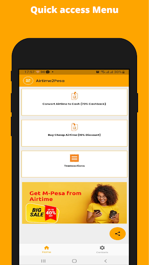Airtime 2 M-Pesa Screenshot 1