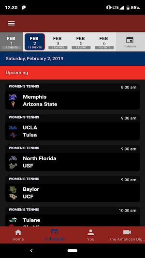 American Athletic Conference Screenshot 1