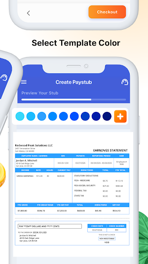 Free Paystub Maker Screenshot 2