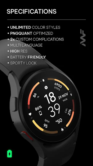 Awf Infograph - watch face Screenshot 2