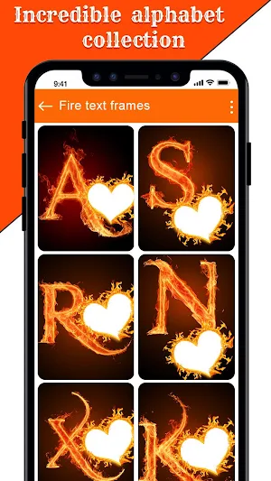 Fire Text Photo Frame – New Fire Photo Editor 2020 Screenshot 2