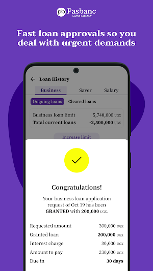 Pasbanc - Quick business Loans Screenshot 2