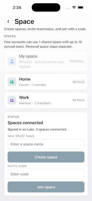 Orbit - Team Tasks Screenshot 1