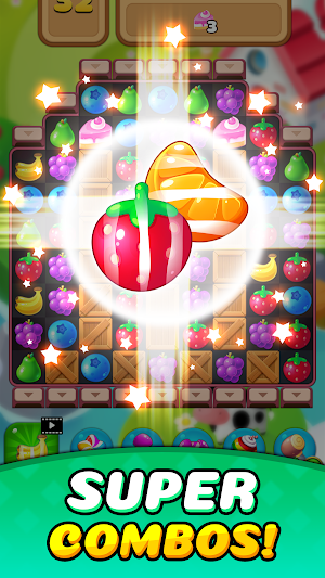 Fruit Delight Burst: Match3 Sweet Puzzle Adventure Screenshot 2
