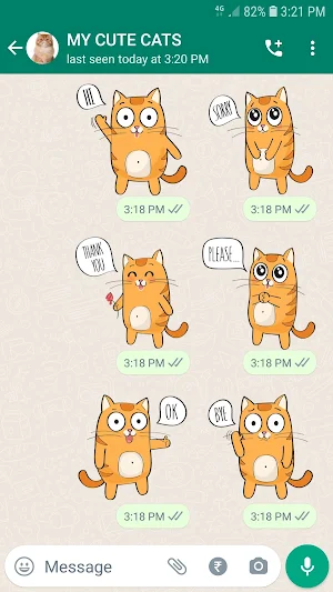 WASticker: Cat Stickers Screenshot 2