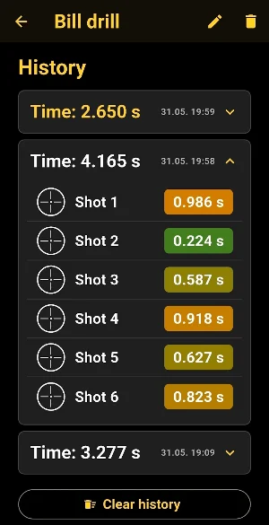 IPSC Shot Timer Zero Screenshot 2