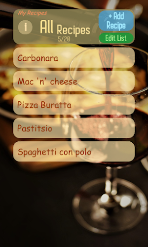 My Recipes Screenshot 0