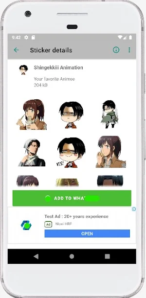 Stickers Game and Anime Screenshot 2