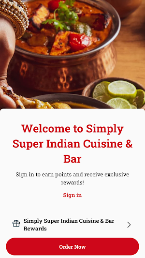 Simply Super Indian Cuisine Screenshot 0