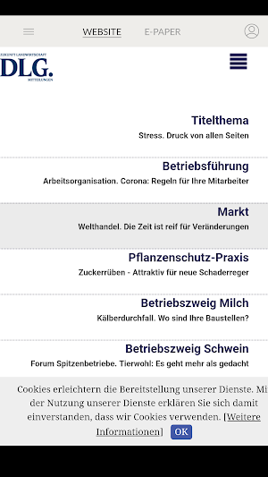 DLG-Mitteilungen Screenshot 2