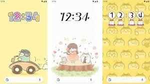Digital Clock Widget C.C.Makiart Screenshot 2