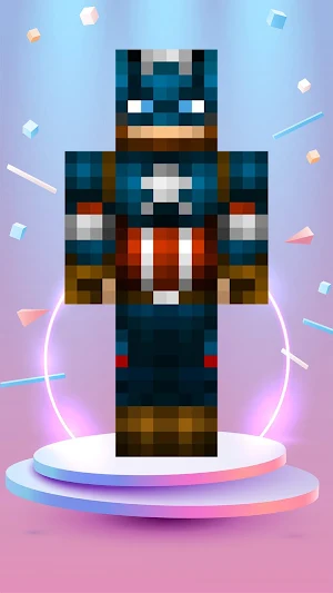 Captain America Skin Minecraft Screenshot 3