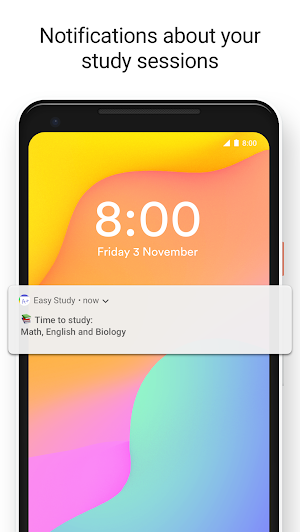 Easy Study - Your schedule, plan for school Screenshot 1
