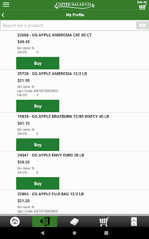 United Salad Checkout Screenshot 0