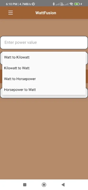 WattFusion Screenshot 3