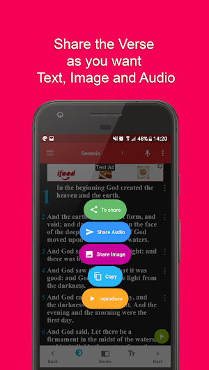 The Holy Bible Offline, Text, Image, Audio Share Screenshot 3