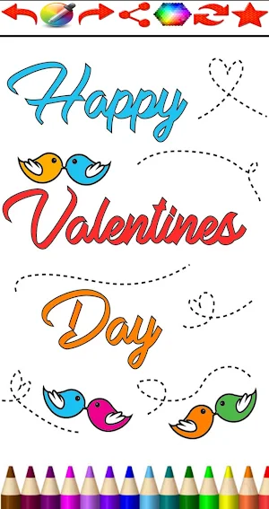 Love Coloring & Doodle Paint Screenshot 2