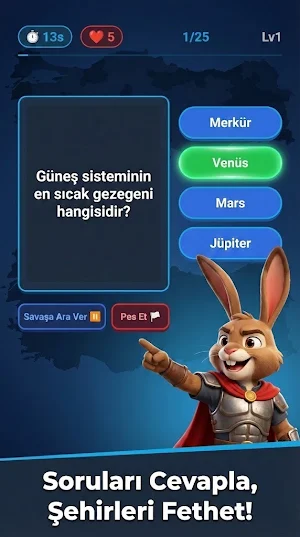 Trivia Commander : Türkiye Screenshot 1