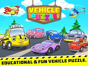 Vehicles Puzzles For Kids Screenshot 2