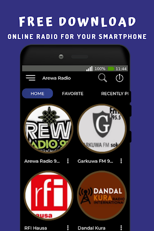 Arewa Radio 93.1 Kano Live App Hausa FM Online Screenshot 0