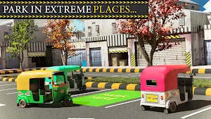 City Rickshaw: tuk tuk Parking Screenshot 0