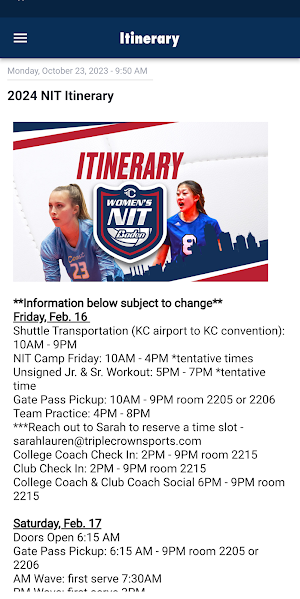 Triple Crown Volleyball NIT Screenshot 3