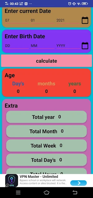 Age Calculator Screenshot 3