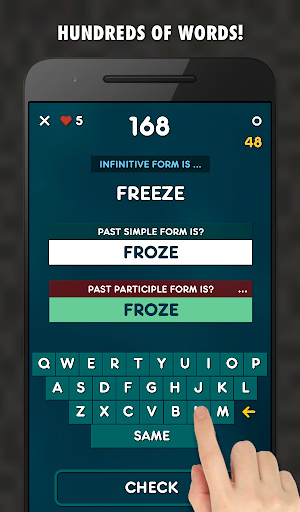 English Irregular Verbs Test & Practice PRO Screenshot 2