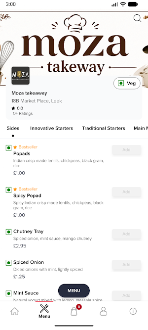 Moza takeaway Screenshot 2