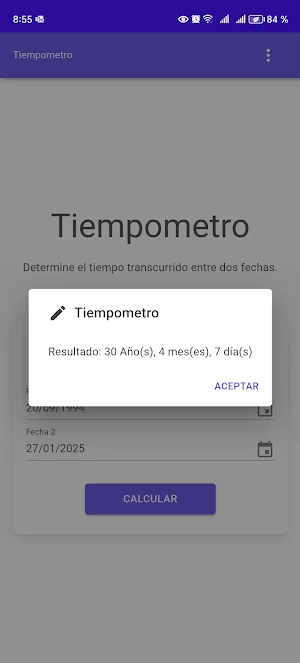 Tiempometro Screenshot 1