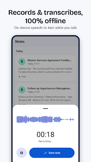 Offhand: Private Voice Notes Screenshot 0