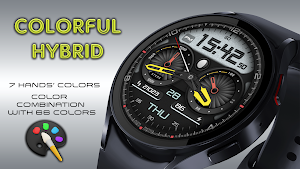 Colorful Hybrid Watch Face Screenshot 2