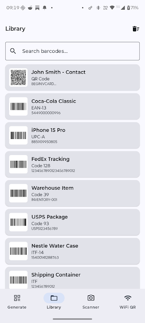 Barcode Generator Unlimited Screenshot 1