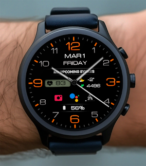 WIN Classic Black Watch Face Screenshot 1