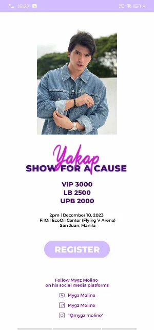 Yakap Concert Reservation App Screenshot 3