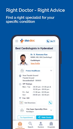 Skedoc: Doctor Appointment App Screenshot 2