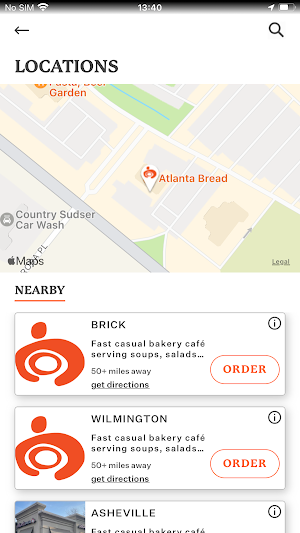 Atlanta Bread App Screenshot 1
